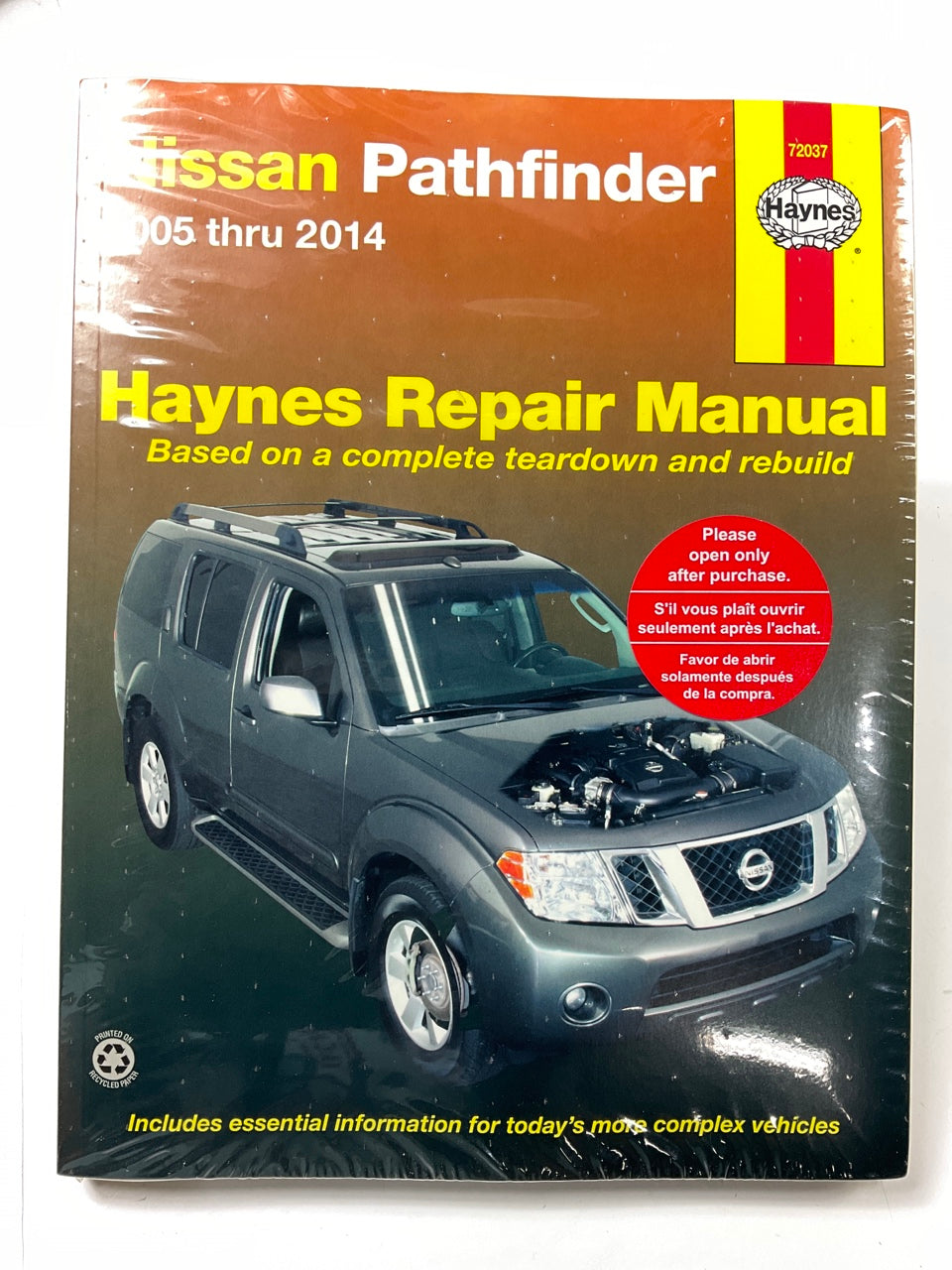 Haynes 72037 Repair Manual For 2005-2014 Nissan Pathfinder