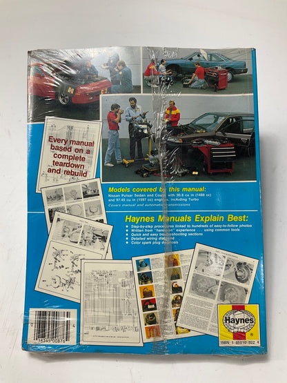 SEALED - Haynes 72040 Repair Manual For 1983-1986 Nissan Pulsar