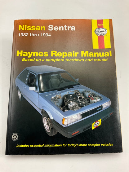 Haynes 72050 Repair Manual For 1982-1994 Nissan Sentra