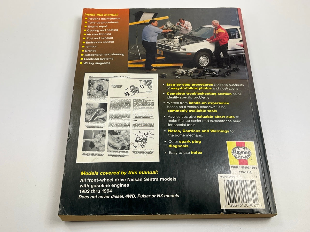 USED - Haynes 72050 Repair Manual For 1982-1994 Nissan Sentra