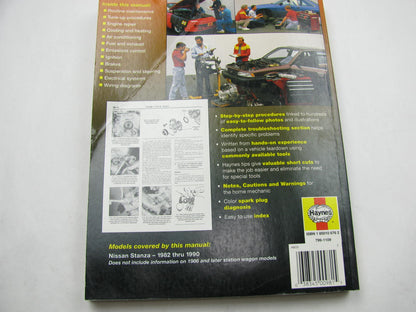 USED Repair Shop Service Manual Haynes 72060 For 1982-1990 Nissan Stanza