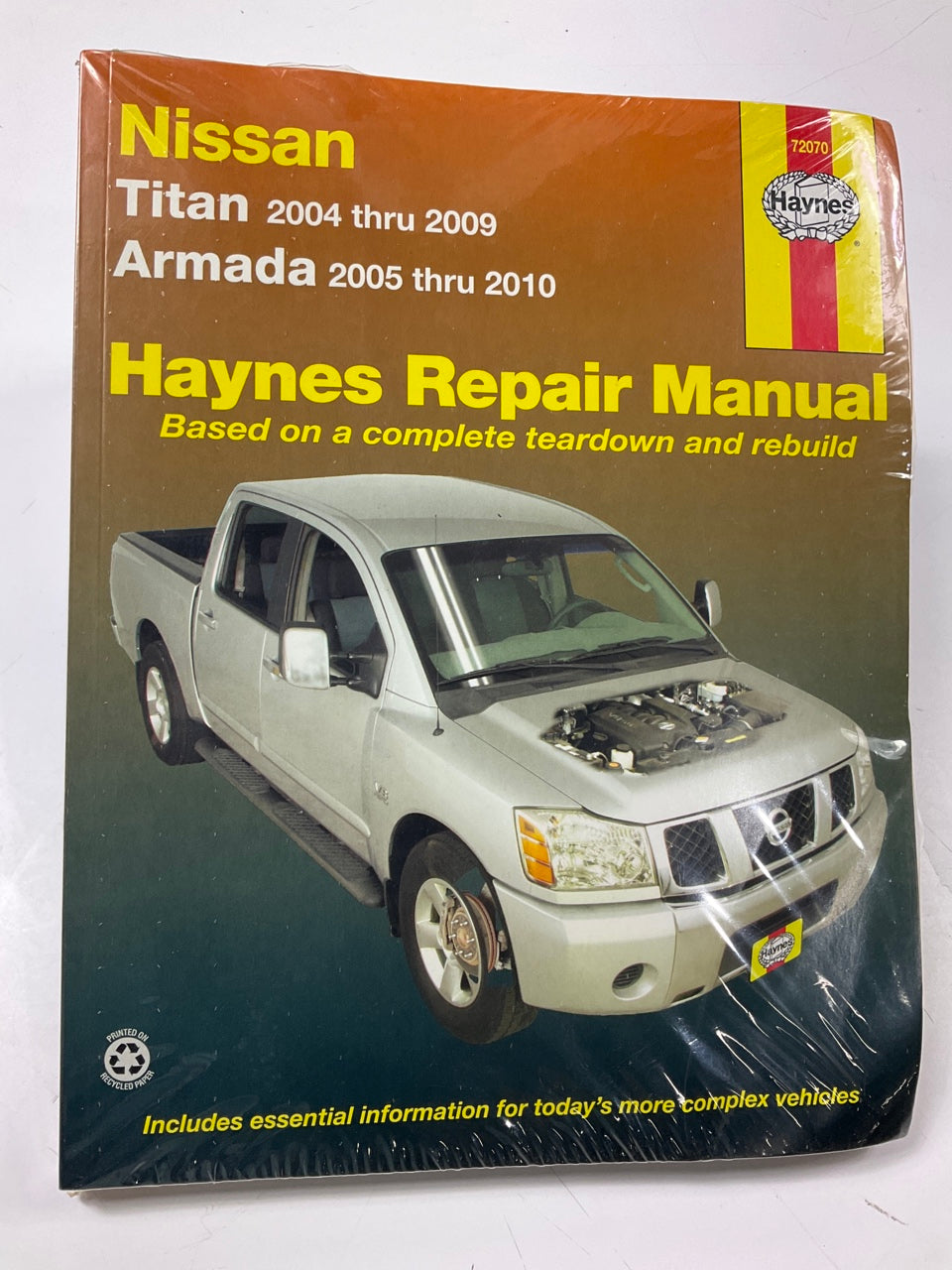 Haynes 72070 Repair Manual For 2004-09 Nissan Titan, 2005-10 Armada - SEALED