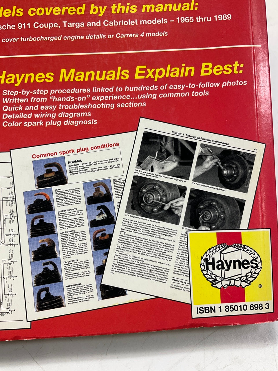 Haynes 80020 Repair Manual For 1965-1989 Porsche 911 - USED #2