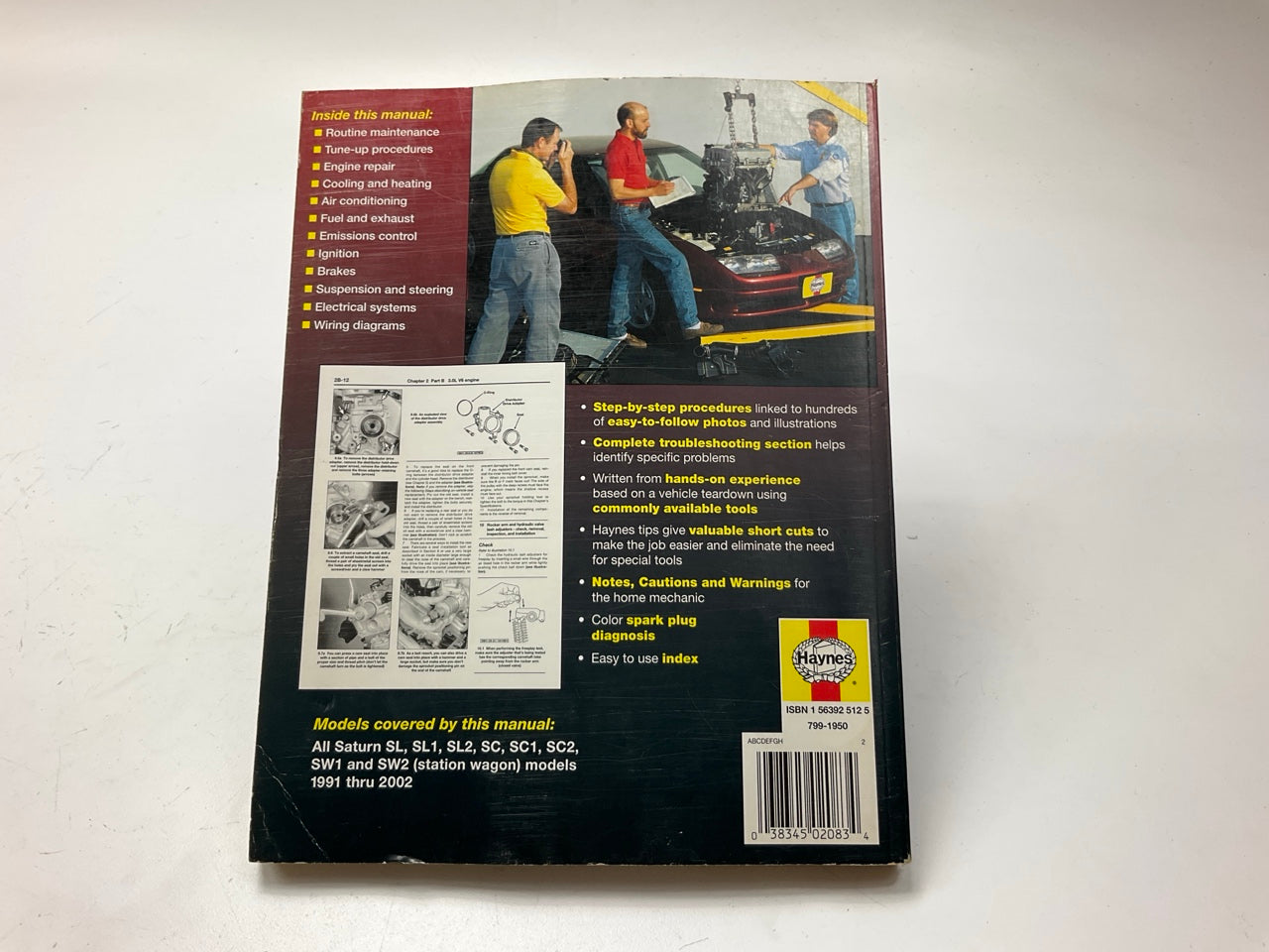 Haynes 87010 Repair Manual For 1991-2002 Saturn S-Series - OPEN