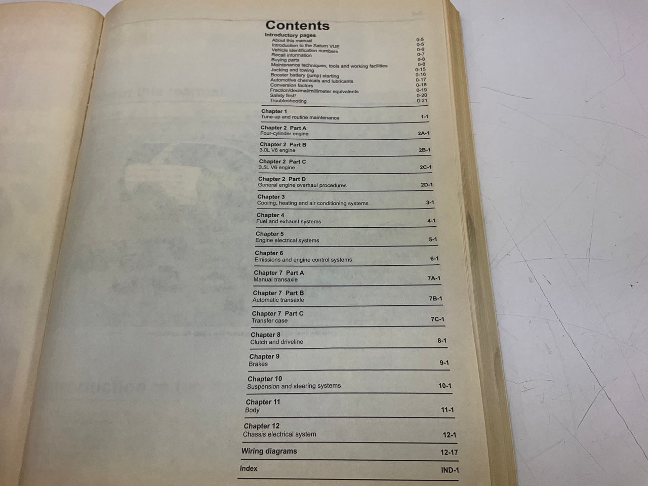 OPENED - Haynes 87040 Repair Manual For 2002-2007 Saturn Vue