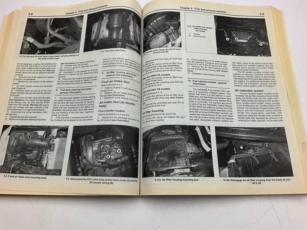 OPENED - Haynes 87040 Repair Manual For 2002-2007 Saturn Vue