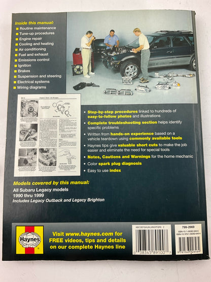 OPEN - Haynes 89100 Repair Manual For 1990-1999 Subaru Legacy