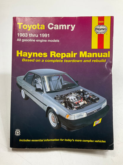 Haynes 92005 Repair Manual For 1983-1991 Toyota Camry - DAMAGED COVER