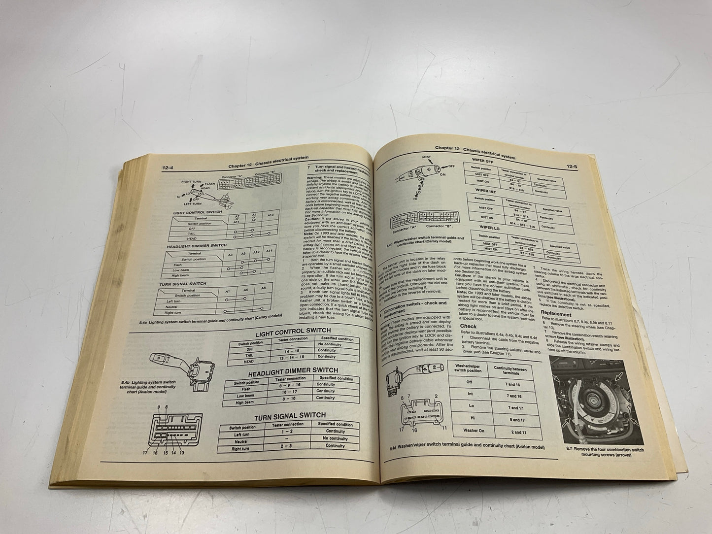 DAMAGED - Haynes 92006 Repair Manual For 1992-1996 Toyota Camry