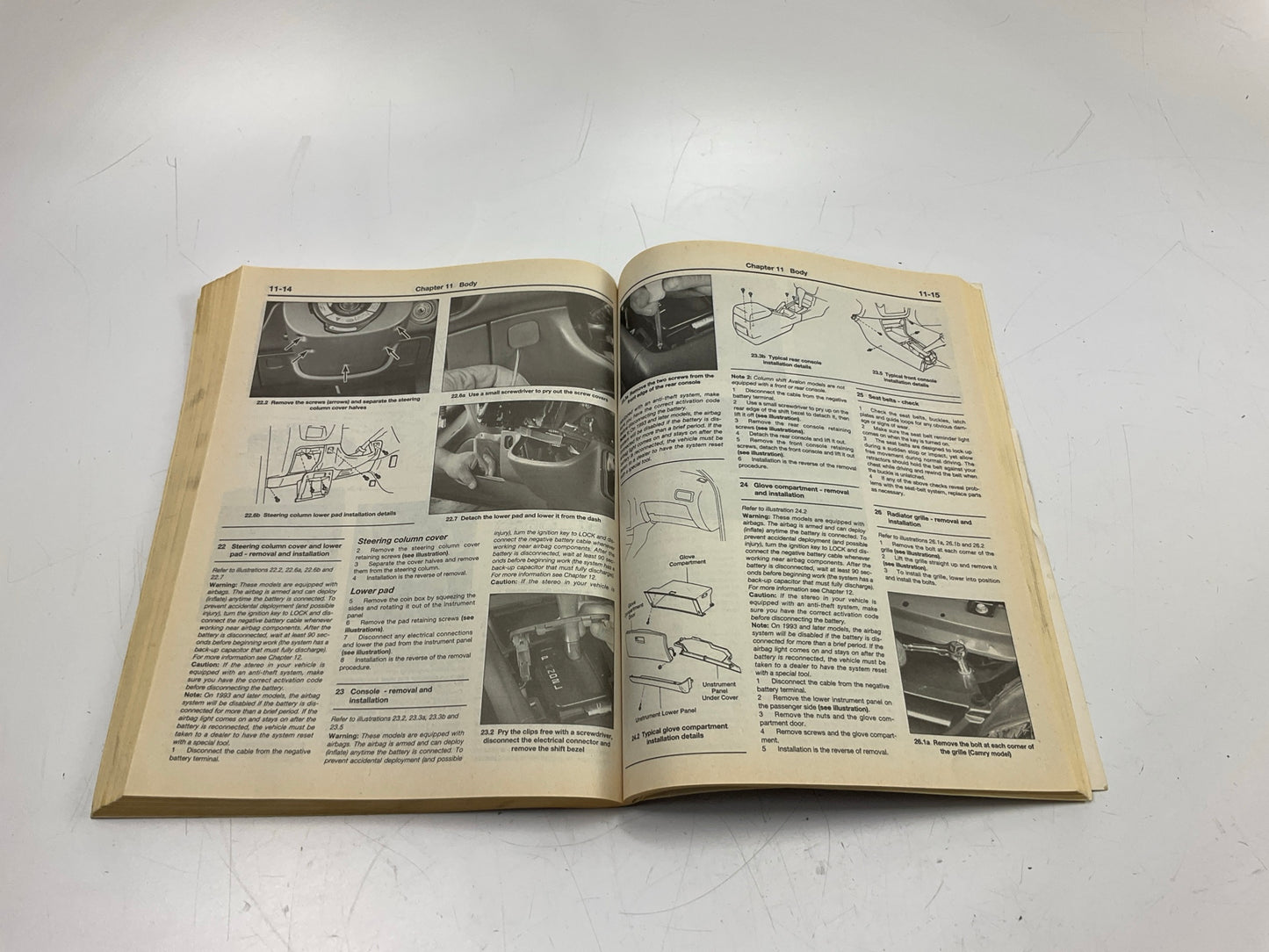 DAMAGED - Haynes 92006 Repair Manual For 1992-1996 Toyota Camry