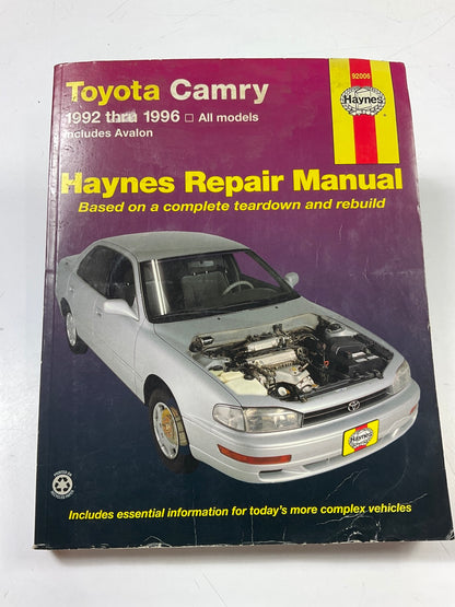 Haynes 92006 Repair Manual For 1992-1996 Toyota Camry, 1995-1996 Avalon