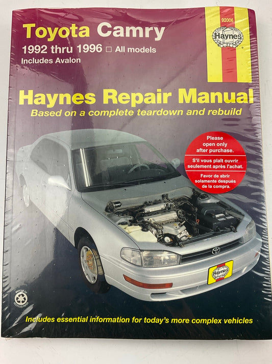 SEALED - Haynes 92006 Repair Manual For 1992-1996 Toyota Camry