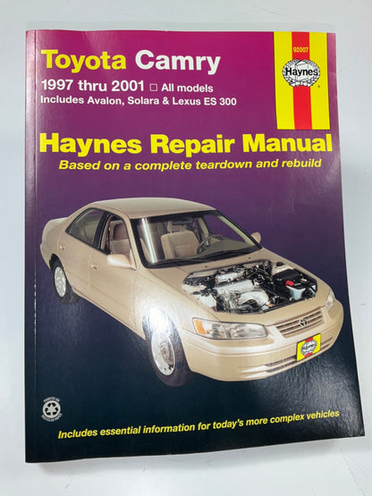 OPENED Haynes 92007 Repair Manual For 1997-01 Toyota Camry, Avalon, Lexus ES300