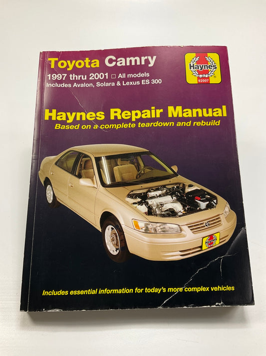 USED - Haynes 92007 Repair Manual - 1997-2001 Camry, Avalon, Solara