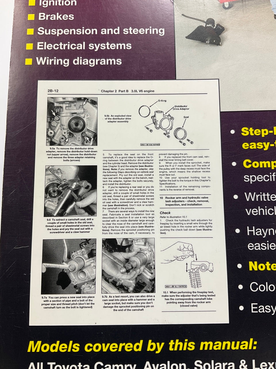 USED - Haynes 92007 Repair Manual - 1997-2001 Camry, Avalon, Solara