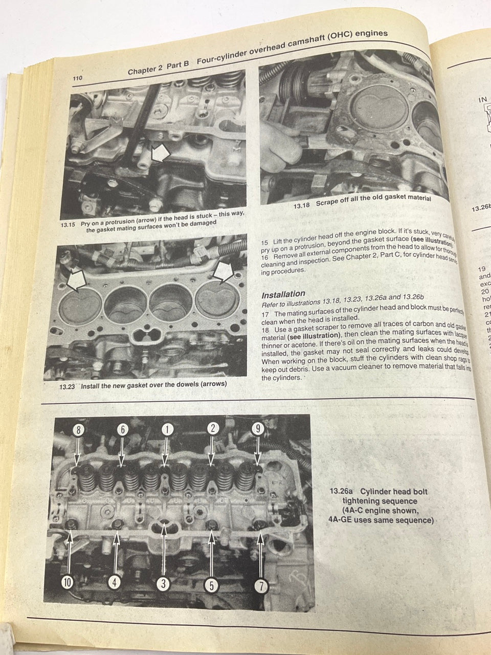 Haynes 92032 Repair Manual For 1980-1987 Toyota Corolla - OPENED