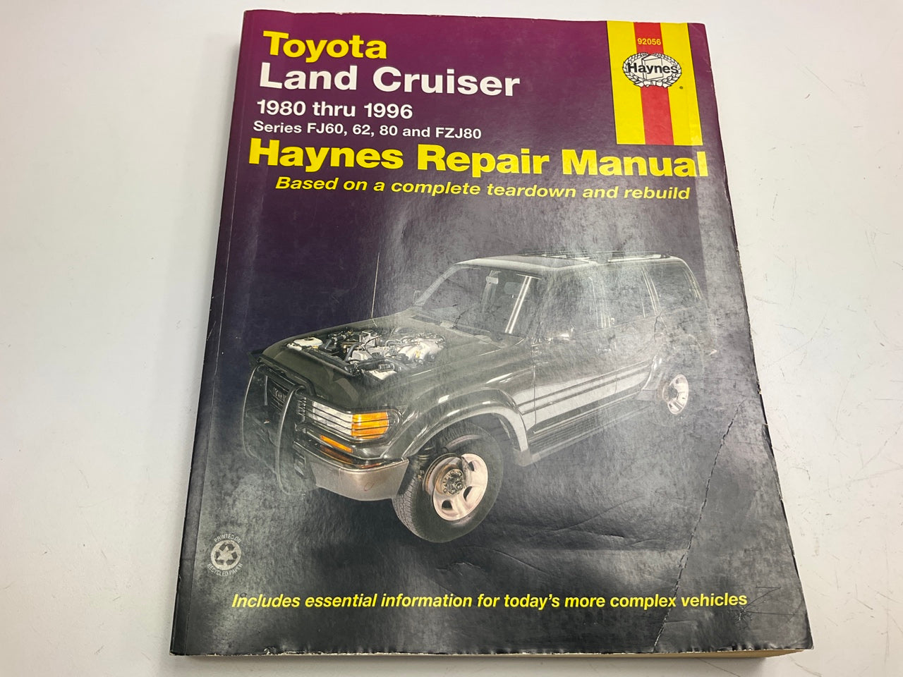 Haynes 92056 Repair Manual For 1980-1996 Toyota Land Cruiser FJ60, 62, 80 - USED