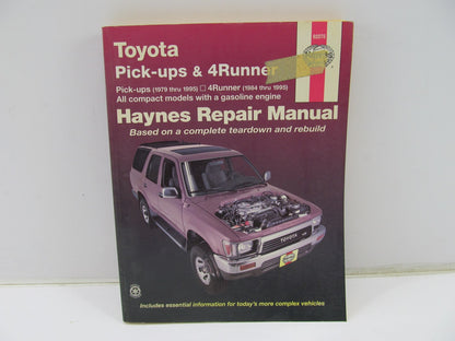 Haynes 92075 Repair Manual For 1979-1995 Toyota Pickup 1984-95 4Runner - SEALED