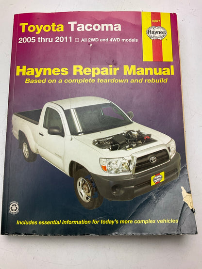 Haynes 92077 Repair Manual For 2005-2011 Toyota Tacoma - DAMAGED COVER