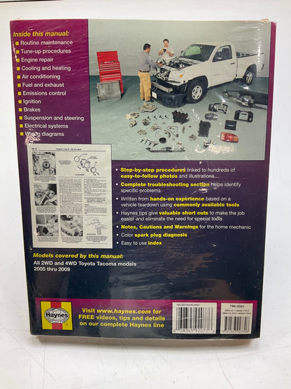SEALED - Haynes 92077 Repair Manual For 2005-2009 Toyota Tacoma 2WD & 4WD Models
