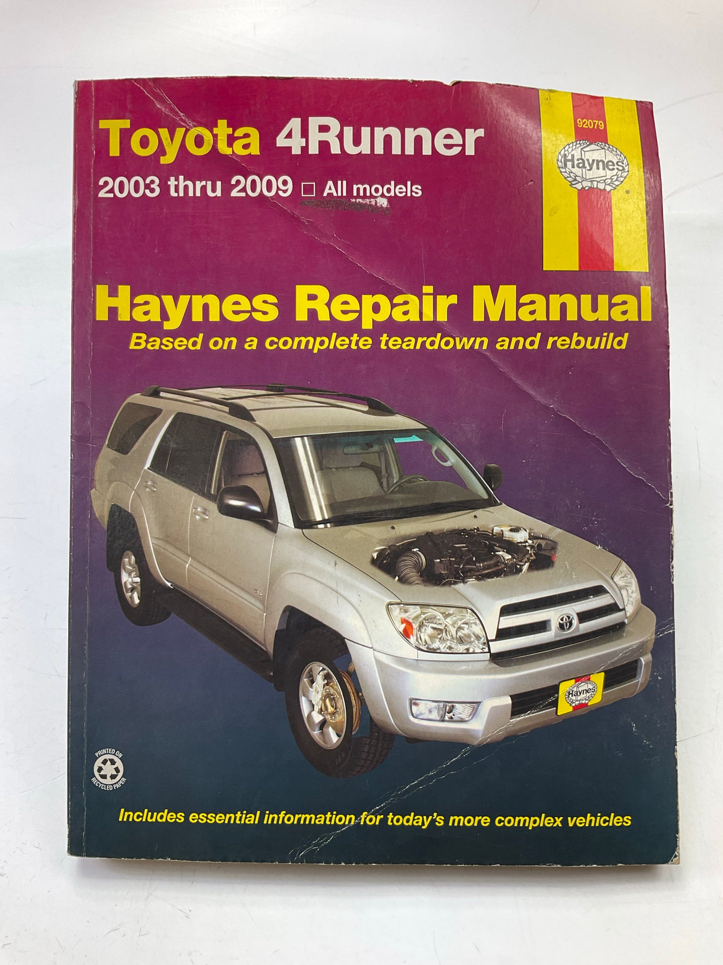 Damaged Cover, Used, As Shown - Haynes 92079 Repair Manual 03-09 Toyota 4Runner
