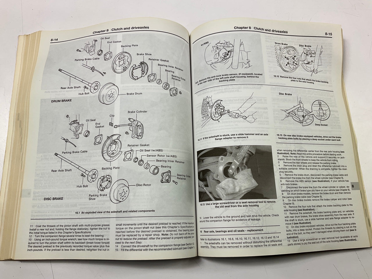 OPENED - Haynes 92080 Repair Manual For 1991-1995 Toyota Previa