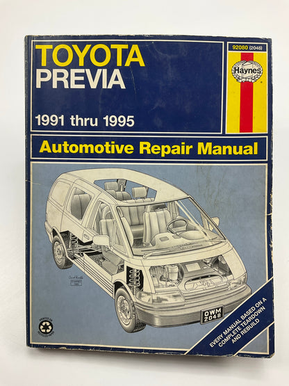 USED - Haynes 92080 Repair Manual - 1991-1995 Toyota Previa