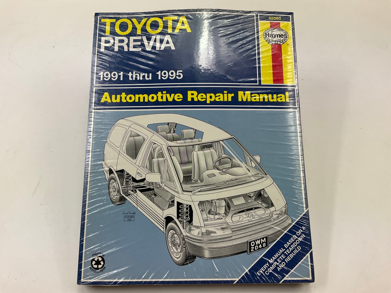 Haynes 92080 Repair Manual For 1991-1995 Toyota Previa - SEALED