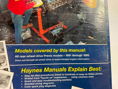 Haynes 92080 Repair Manual For 1991-1995 Toyota Previa - SEALED