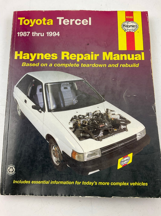 OPENED - Haynes 92085 Repair Manual For 1987-1994 Toyota Tercel