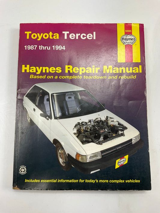 USED #2 - Haynes 92085 Repair Manual For 1987-1994 Toyota Tercel