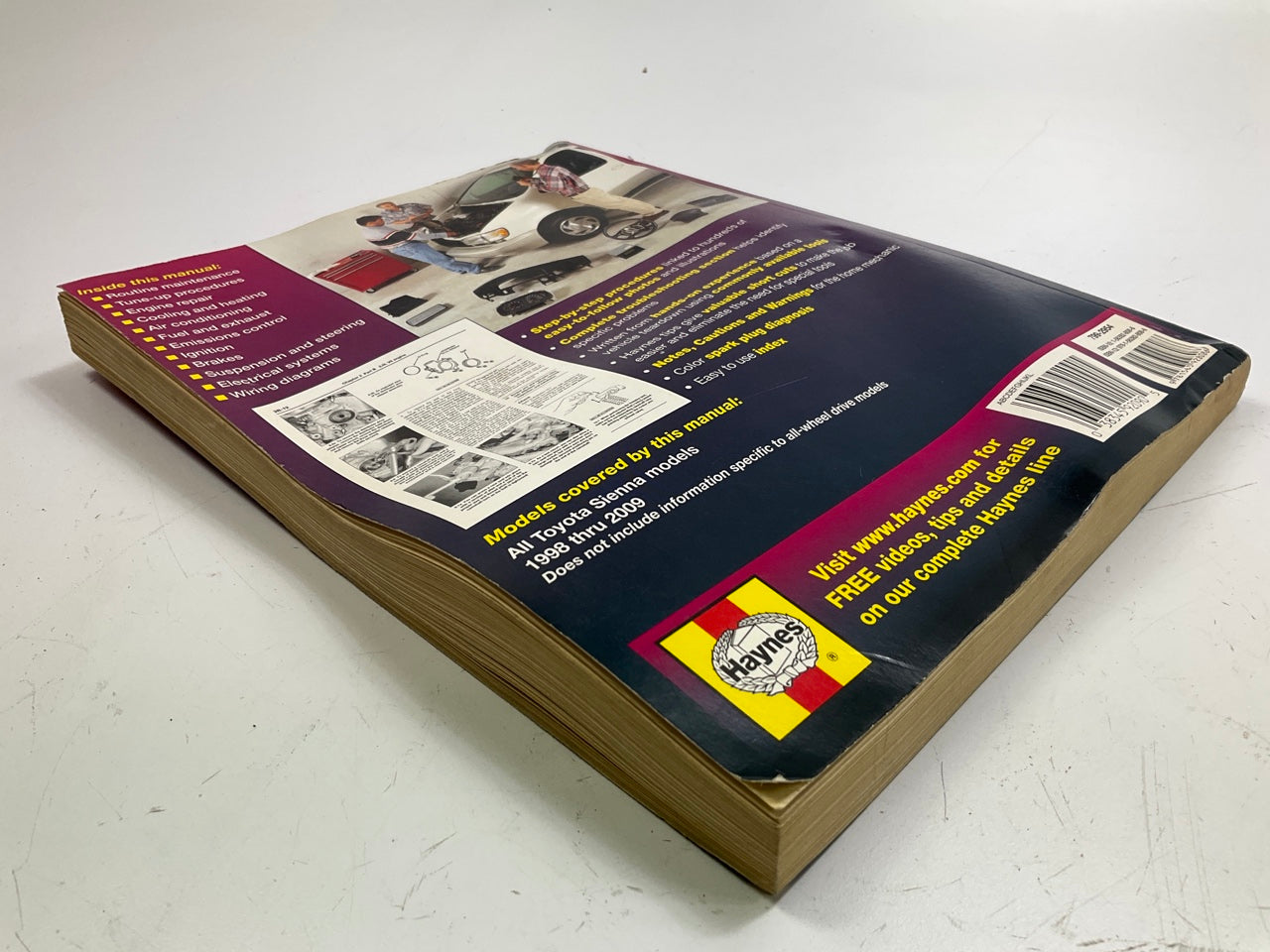 USED - Haynes 92090 Repair Manual For 1998-2010 Toyota Sienna