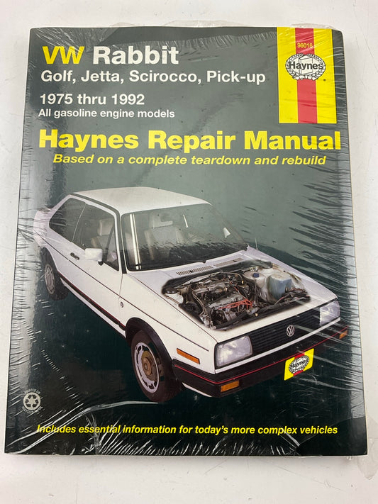 SEALED - Haynes 96016 Repair Manual 1975-1992 VW Golf Jetta Scirocco, Pickup