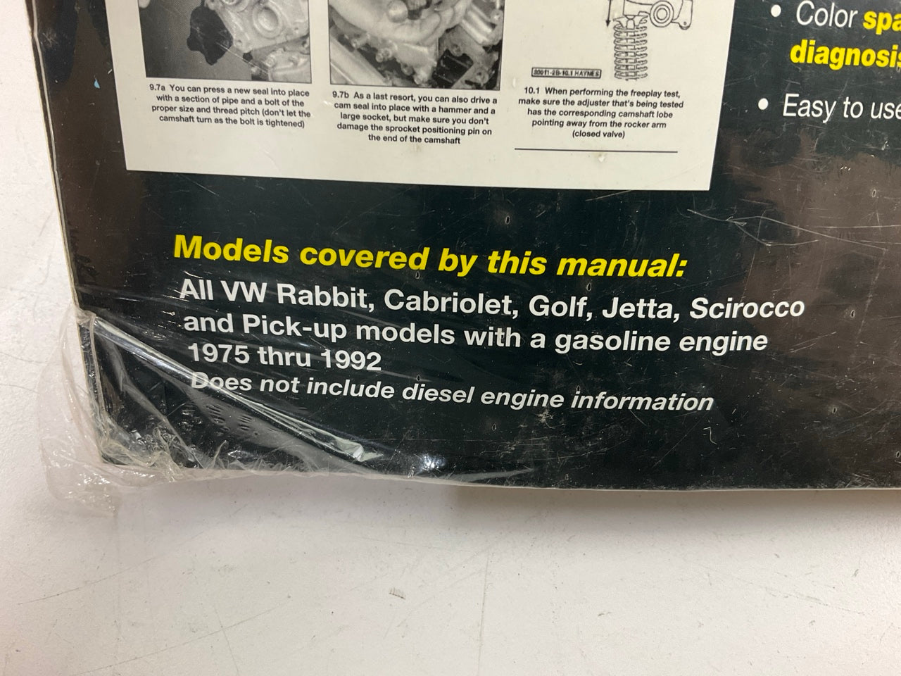 SEALED - Haynes 96016 Repair Manual 1975-1992 VW Golf Jetta Scirocco, Pickup