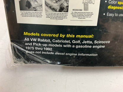 SEALED - Haynes 96016 Repair Manual 1975-1992 VW Golf Jetta Scirocco, Pickup