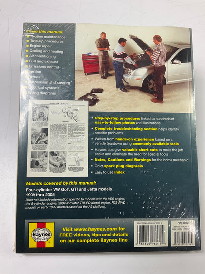 Haynes 96018 Repair Manual For 1999-2005 VW Golf & Jetta - SEALED