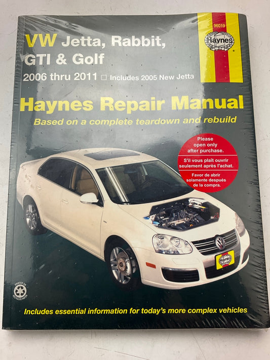 Haynes 96019 Repair Manual For 2006-2011 VW Jetta, Rabbit, GTI & Golf