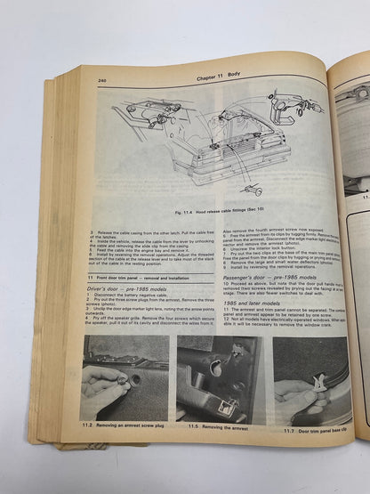 DAMAGED - Haynes 97040 Repair Manual For 1982-1988 Volvo 740 & 760