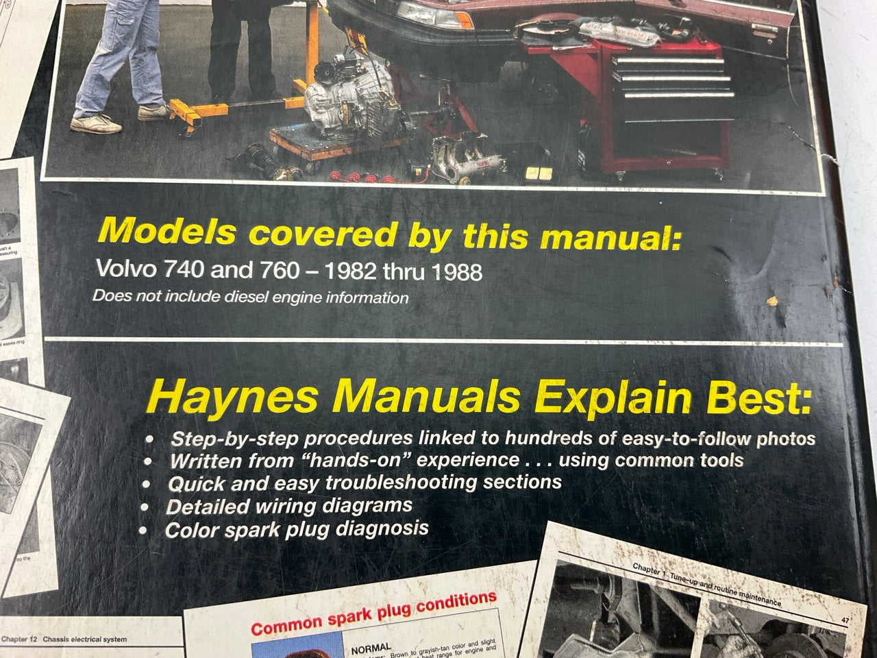 Haynes 97040 Repair Manual For 1982-1988 Volvo 740 & 760 - OPENED