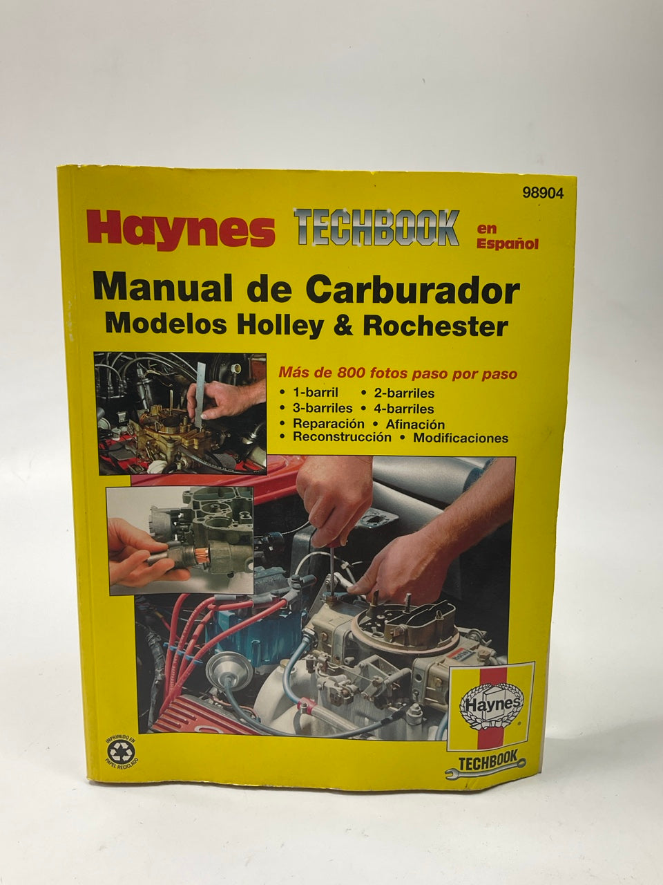 Haynes 98904 Manual De Carburador Modelos For Holley & Rochester - ABIERTO
