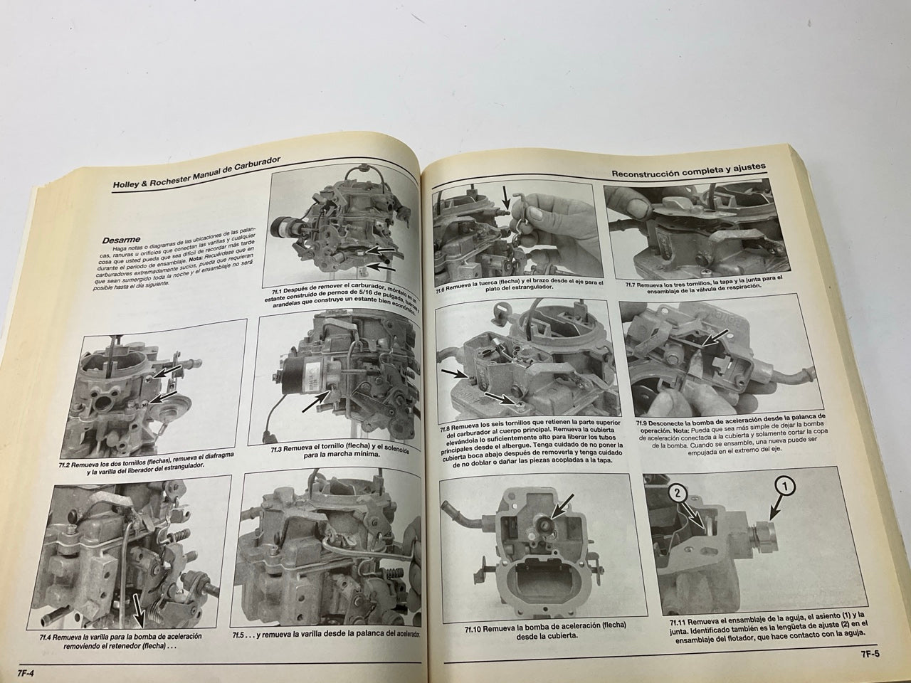 Haynes 98904 Manual De Carburador Modelos Holley & Rochester - ABIERTO