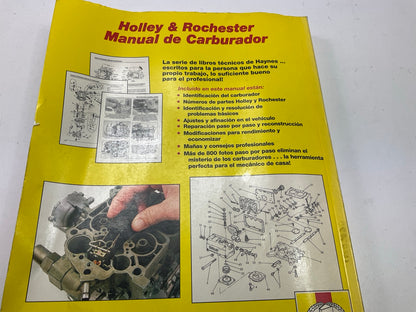 Haynes 98904 Manual De Carburador Modelos Holley & Rochester - ABIERTO