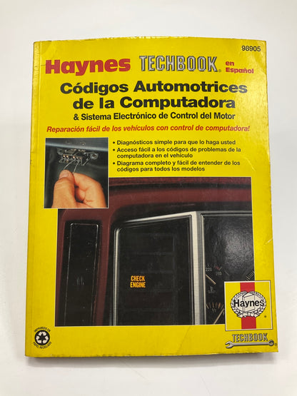 Haynes 98905 Libro De Reparacion Codigos Automotrices De Computadora - USADO