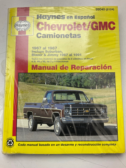 1967-1987 Chevrolet GMC Camionetas Blazer, Jimmy, Service Reparation Manual