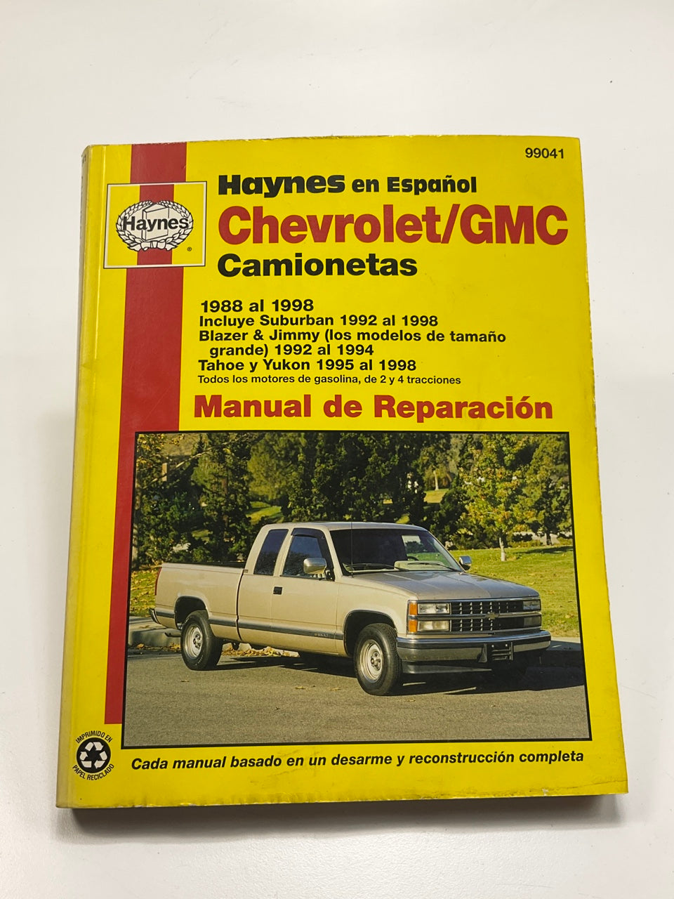 USADO - Haynes 99041 Manual De Reparacion Para Camionetas Chevy Y GMC De 1988-98