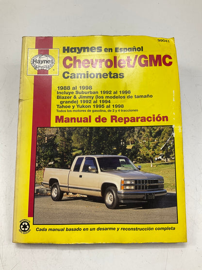 Haynes 99041 Manual De Reparacion Para Camionetas Chevy/GMC De 88-98 - USADO #4