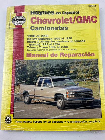 Haynes 99041 Manual De Reparacion Para Camionetas Chevy Y GMC De 1988-1998