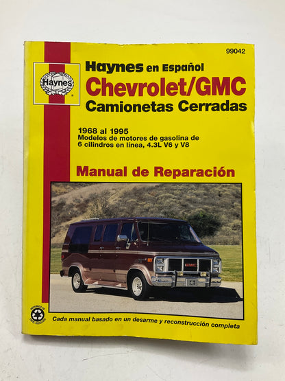 USED - Chevrolet/GMC Camionetas Cerradas Haynes Manual De Reparacion: 1968-1995