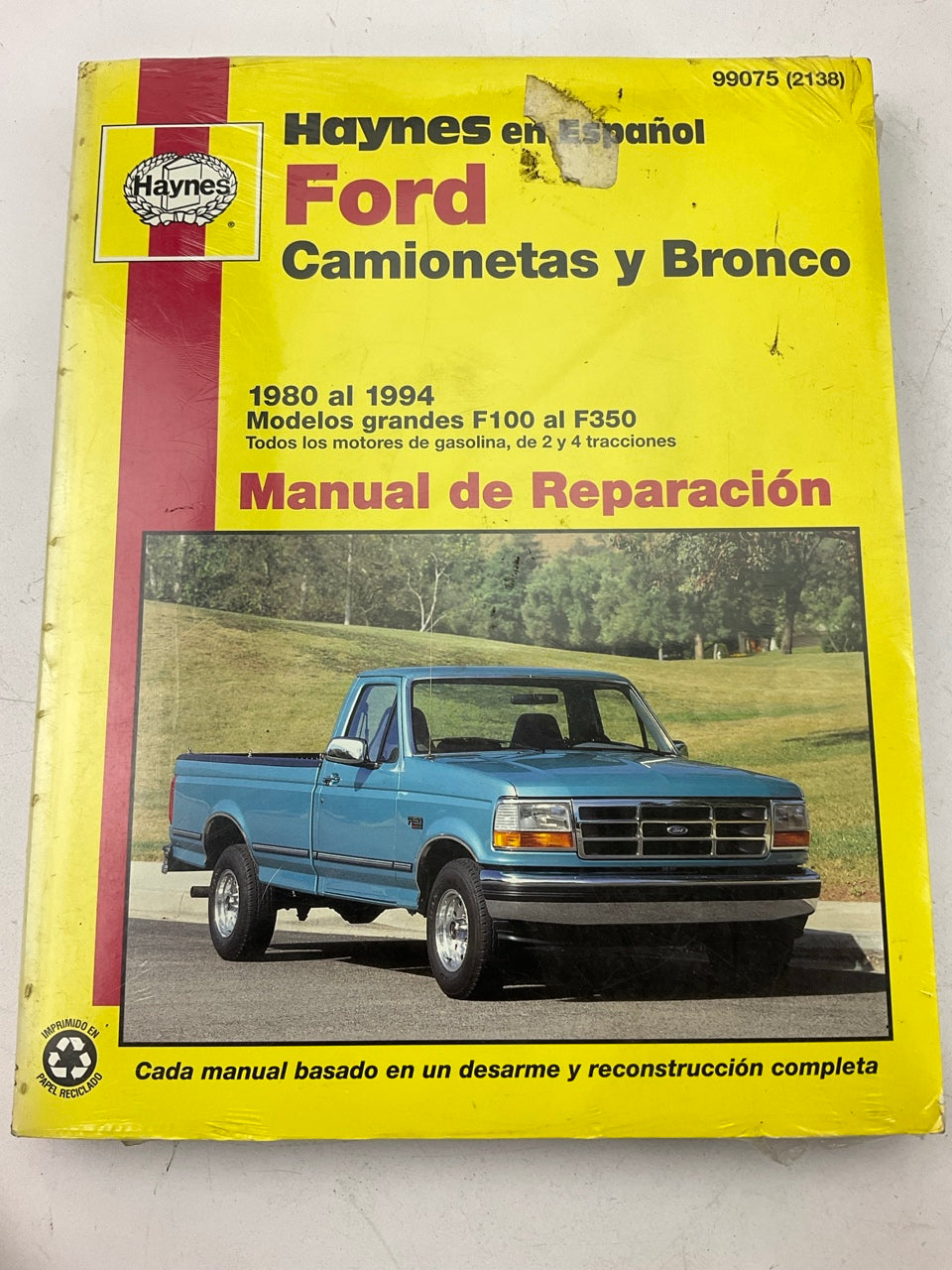 Haynes 99075 Manual De Reparacion Para F-100 F-150 F-250 F-350 & Bronco De 80-94