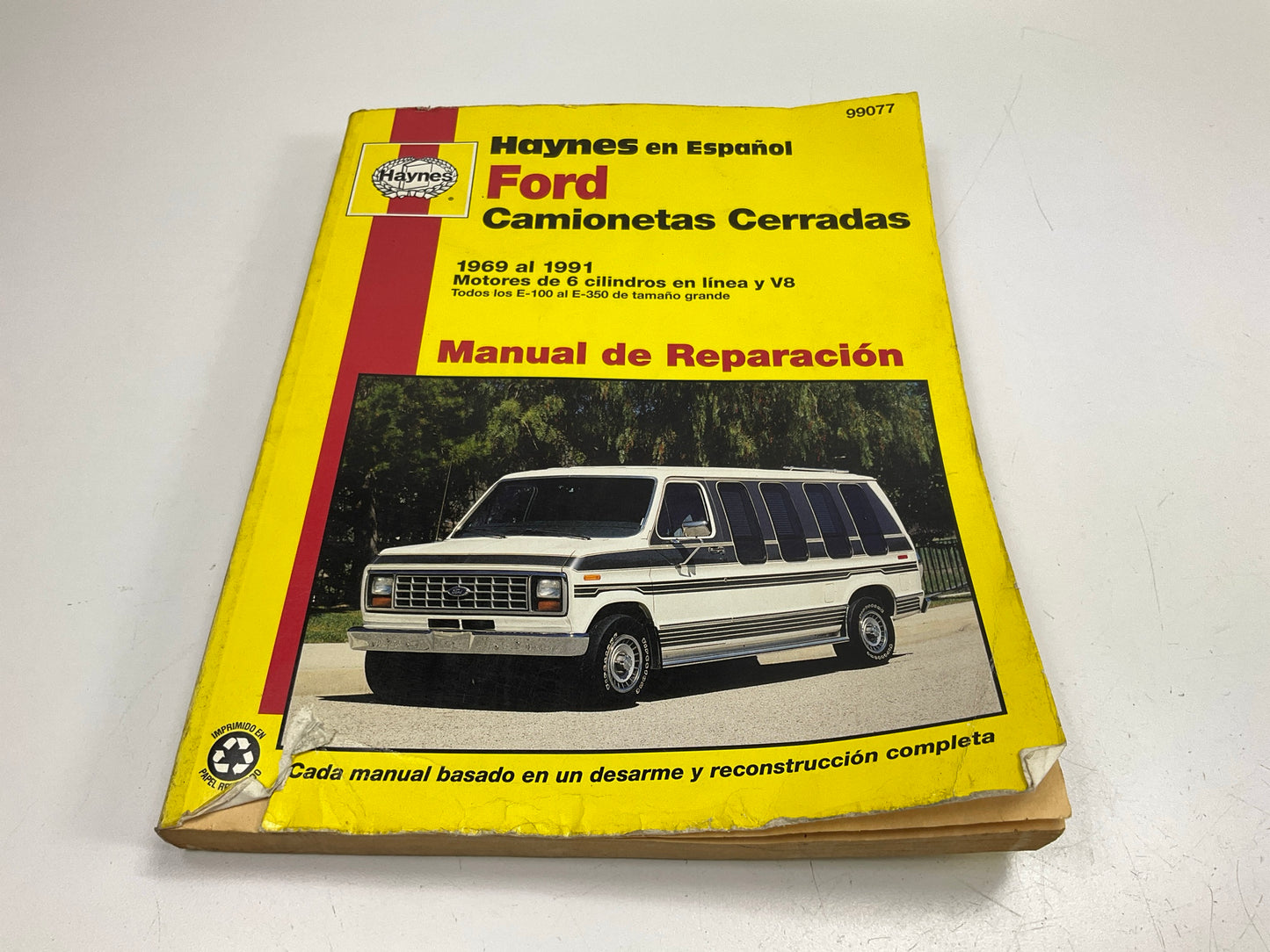 CUBIERTA DAÑADA  - Manual De Reparacion Para Camionetas Cerradas De Ford 69-91